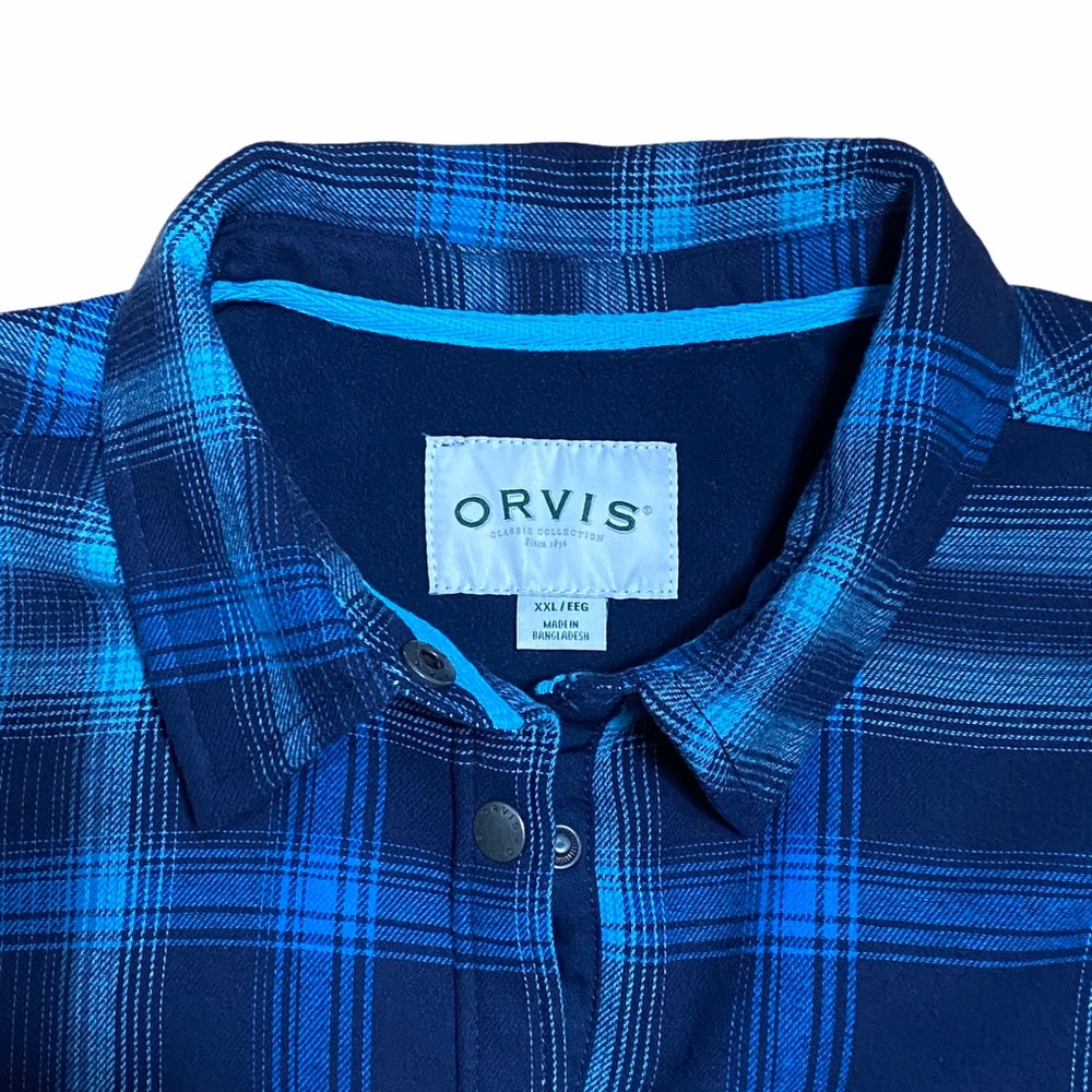 Orvis Long Sleeve Flannel Shirt Jacket